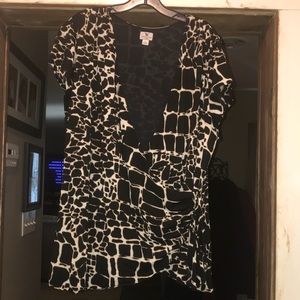 Animal print top size 3X